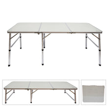 Load image into Gallery viewer, Portable Aluminum Alloy 3-Fold Outdoor Table Adjustable Light Foldable Camp Table for Outdoor Picnic Vacation 2017 - .