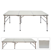 Load image into Gallery viewer, Portable Aluminum Alloy 3-Fold Outdoor Table Adjustable Light Foldable Camp Table for Outdoor Picnic Vacation 2017 - .