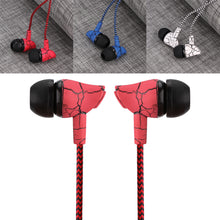 Load image into Gallery viewer, Wired 3.5mm Fashion Design Nylon Braided Crack Earphone Cloth Rope Earpieces Stereo Bass MP3 Music Wired Headset with Microphone for Cellphone MP3 MP4 - .