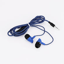 Load image into Gallery viewer, Wired 3.5mm Fashion Design Nylon Braided Crack Earphone Cloth Rope Earpieces Stereo Bass MP3 Music Wired Headset with Microphone for Cellphone MP3 MP4 - .