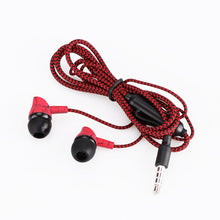 Load image into Gallery viewer, Wired 3.5mm Fashion Design Nylon Braided Crack Earphone Cloth Rope Earpieces Stereo Bass MP3 Music Wired Headset with Microphone for Cellphone MP3 MP4 - .