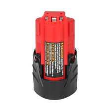 Load image into Gallery viewer, 12V 2.0Ah Li-ion Battery M12 Replacement Lithium-ion Battery Pack for Milwaukee M12 Cordless Tools 48-11-2401 48-11-2402 Power Tools - .
