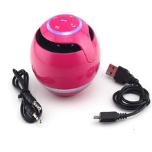 Load image into Gallery viewer, Round Bluetooth Wireless Speaker Mini Portable Stereo Speakers Column for Android IOS Smartphone W/Retail package - .
