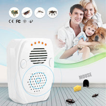 Load image into Gallery viewer, Electronic Pest Repeller Plug In Ultrasonic Mosquito Repellent Non-toxic Pest Reject for Mice Flies Spiders - .